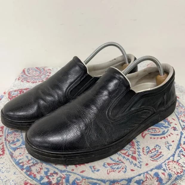 페라가모 빈티지 가죽 슬립온 단화 7.5 E01166