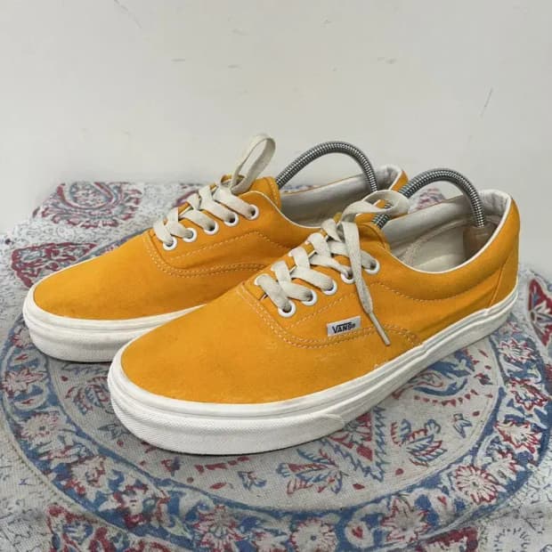 반스 어센틱 옐로우 스니커즈 신발 270 E01248