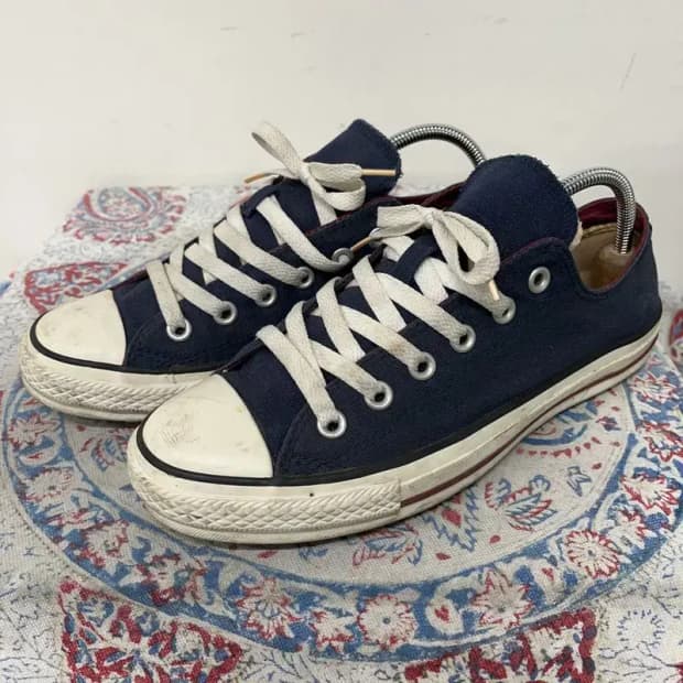 컨버스 척테일러 올스타 네이비 로우 스니커즈 260 E01308