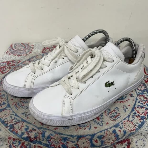 라코스테 르론드 프로 화이트 스니커즈 단화 UK6 E01358
