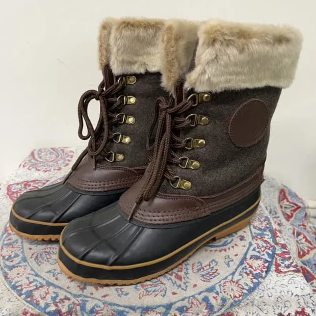플라잉독 여성용 덕부츠 방한부츠 털신발 겨울신발 240 E01364