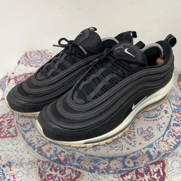 나이키 에어맥스 97 검흰 운동화 스니커즈 275 E01384