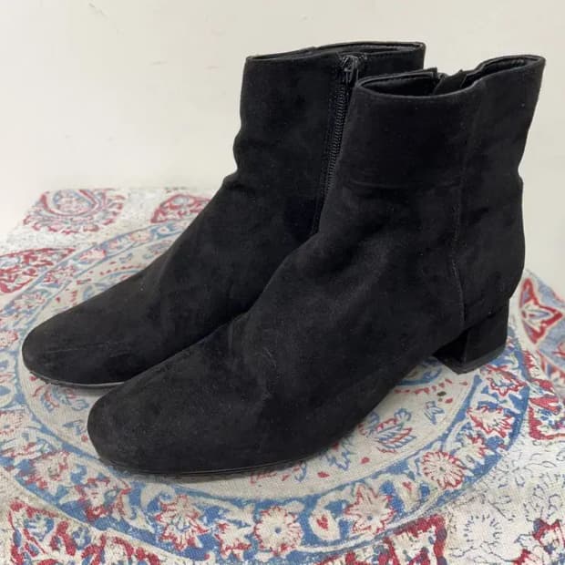 찰스앤키스 스웨이드 앵글부츠 여자구두 겨울신발 235 E01412