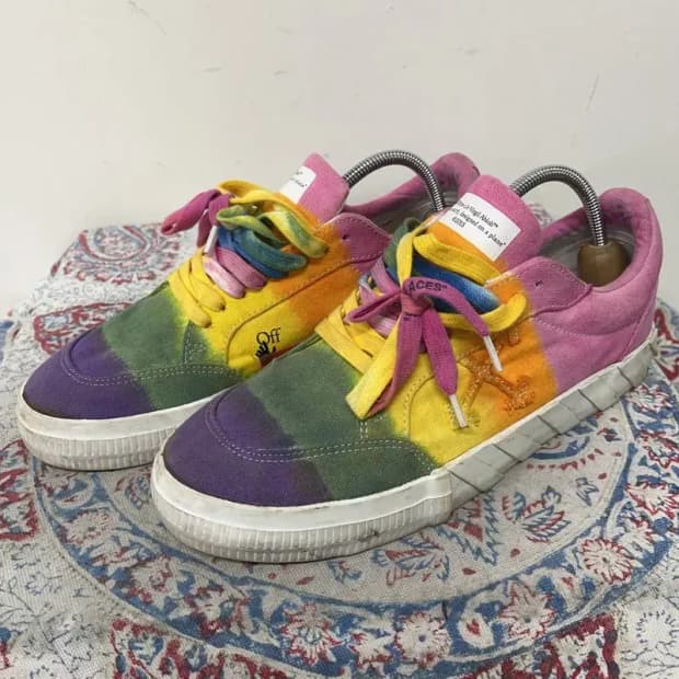 오프화이트 애로우 로우 벌크 스니커즈 운동화 42 E01421