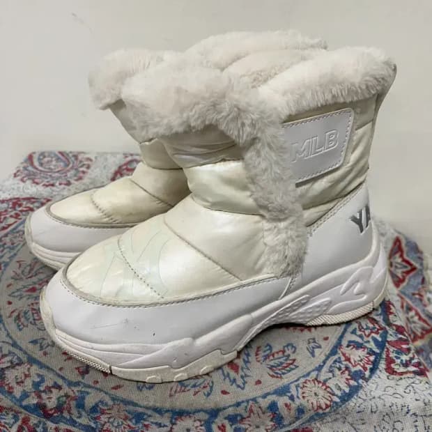 MLB 러너 롱부츠 뉴욕양키스 털신발 겨울신발 230 E01671