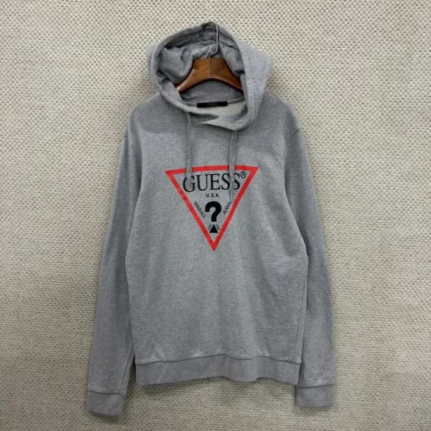 게스 빅로고 캐주얼 후드티 100 D06675