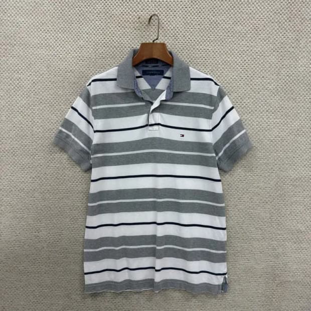 타미힐피거 로고 커스텀핏 캐주얼 반팔카라티 95 D06759