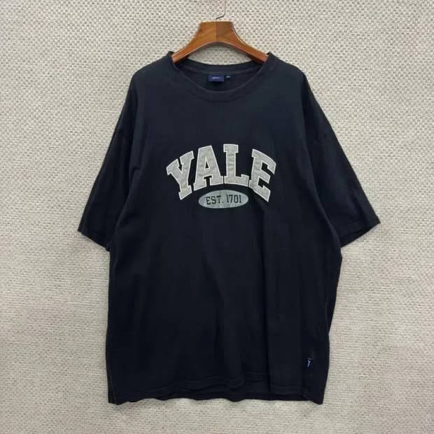 예일 YALE 빅로고 자수 오버핏 반팔티 110 D06930