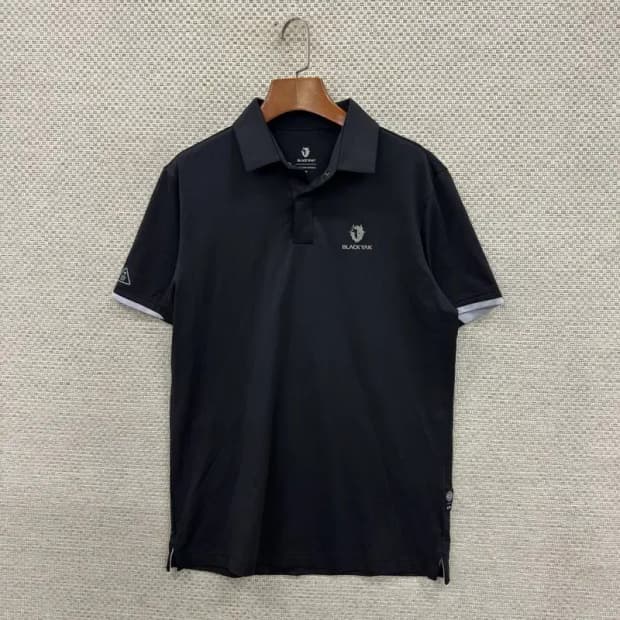 블랙야크 등산 아웃도어 블랙 반팔카라티 95 D07017
