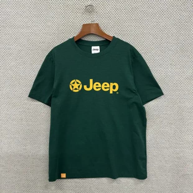 지프 JEEP 그린 빅로고 기능성 반팔티 100 D07021