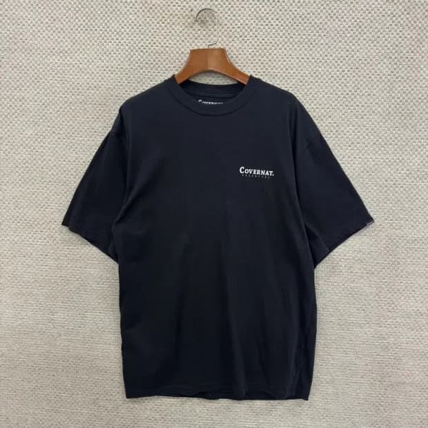 커버낫 블랙 캐주얼 반팔티 95 D07105