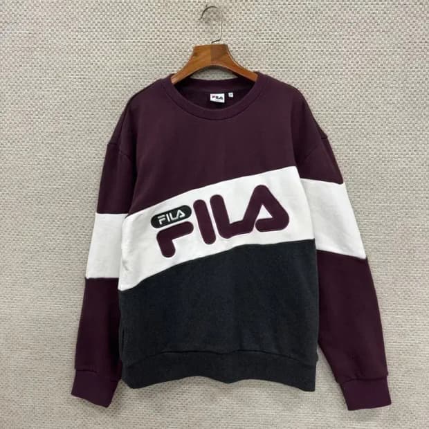 필라 FILA 캐주얼 빅로고 맨투맨 95 D07225