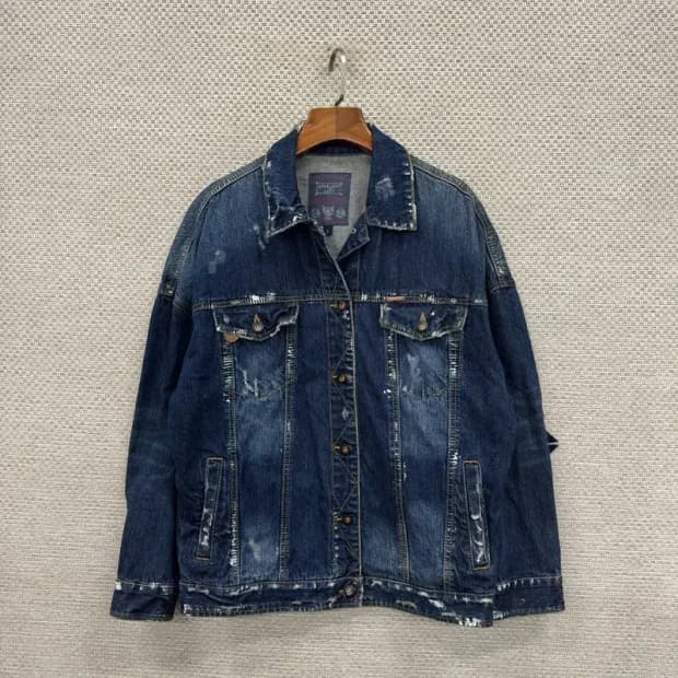 버커루 워싱 찢청 데님자켓 청자켓 105 D07656