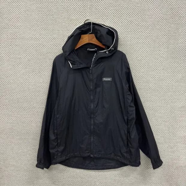 디스커버리 블랙 홑겹 바람막이 95 D07930