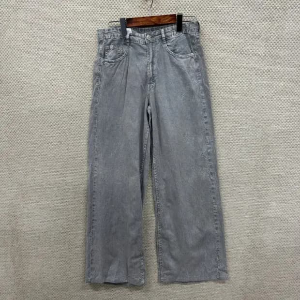 자라 ZARA 그레이 데님팬츠 와이드팬츠 27인치 D08053