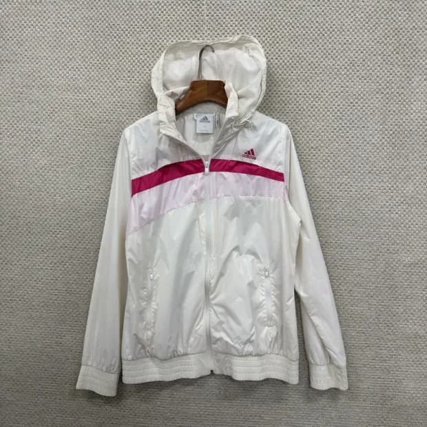 아디다스 프린팅로고 윈드브레이커 바람막이 자켓 95 D08385