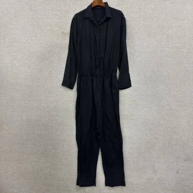 클럽모나코 블랙 셔츠 점프수트 95 D08446