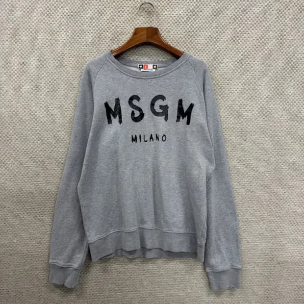 엠에스지엠 MSGM 캐주얼 그레이 맨투맨 100 D08465