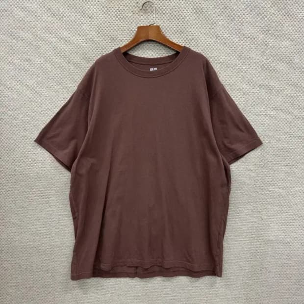 유니클로 U 르메르 빅사이즈 무지 반팔티 3XL D08876