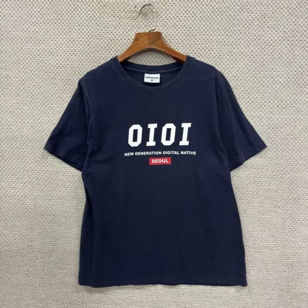 OIOI 오아이오아이 프린팅로고 캐주얼 반팔티 95 D09022