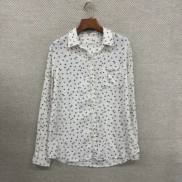 빈폴 캐주얼 도트패턴 여름 긴팔 셔츠 90 D09397