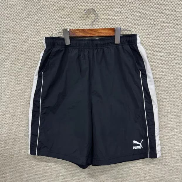 푸마 프린팅로고 트레이닝 츄리닝 반바지 XL D09488