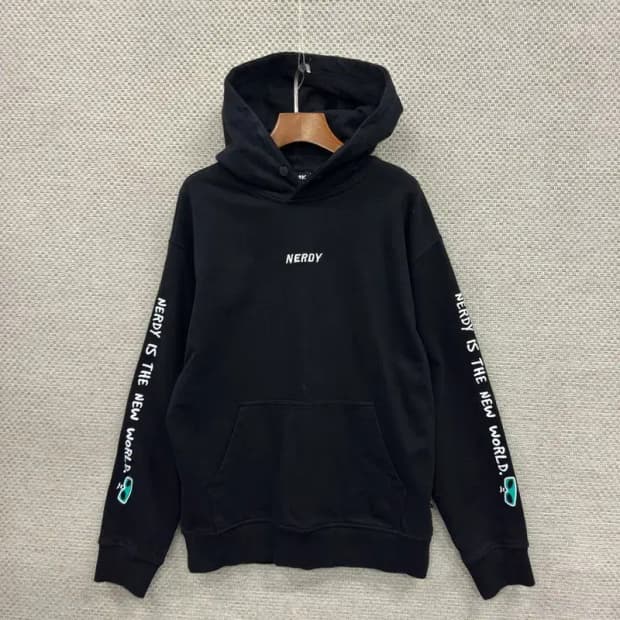 널디 자수로고 사이드로고 후드티 95 D09950
