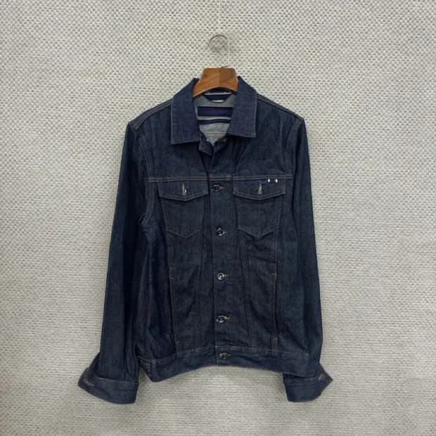 자라 ZARA 캐주얼 셀비지 데님 청자켓 85 D10117