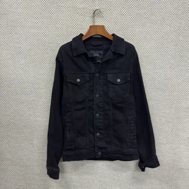 자라 ZARA 캐주얼 데님 흑청자켓 85 D10363