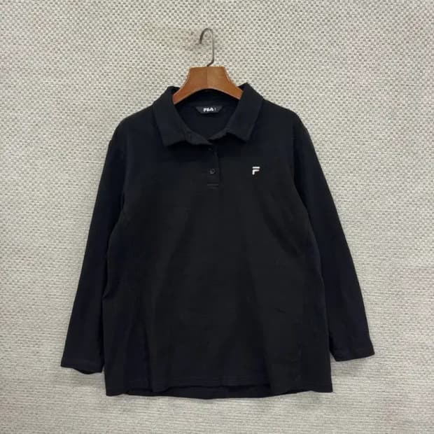필라 FILA 블랙 캐주얼 긴팔카라티 105 D10635