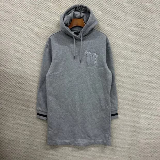 MLB 캐주얼 자수 기모 미니 후드원피스 95 D10794