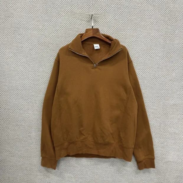 자라 ZARA 약기모 반집업 무지 오버핏 맨투맨 95 D10882