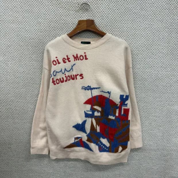 베네통 캐쥬얼 울 니트 95 D10961