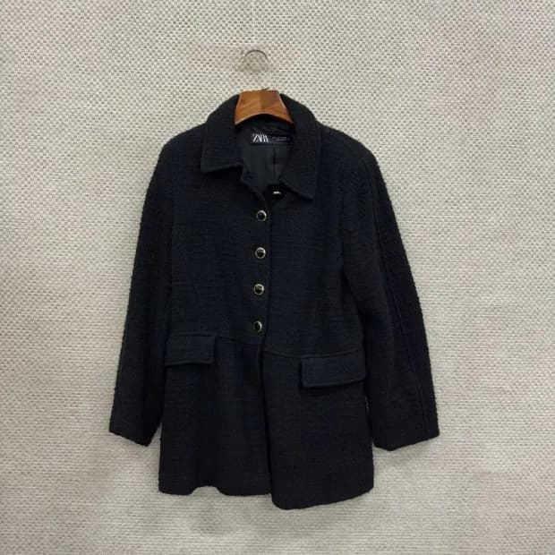 자라 ZARA 캐쥬얼 트위드 코트 자켓 L D10963