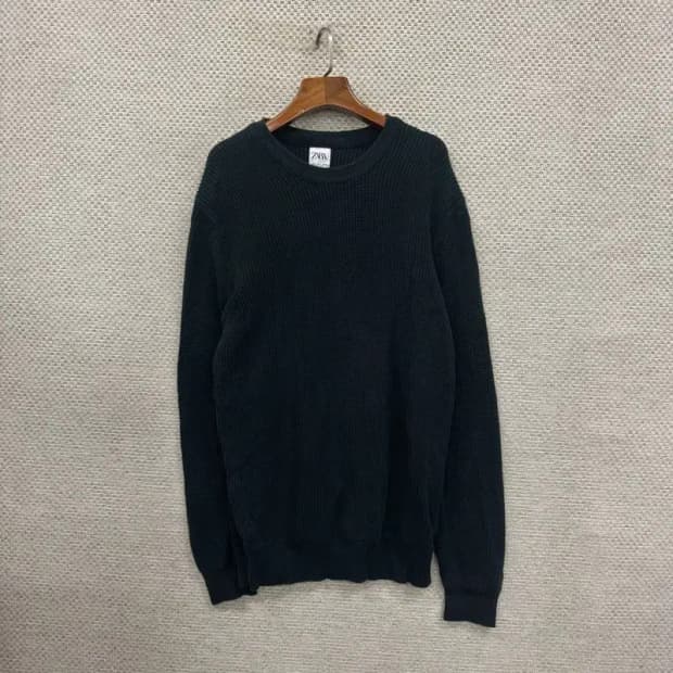 자라 ZARA 캐주얼 오버핏 코튼 니트 100 D11116