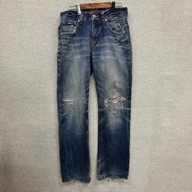버커루 스트릿 디스트로이드진 데님 청바지 30인치 D11143