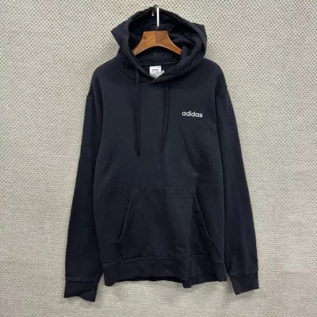 아디다스 블랙 약기모 캐주얼 후드티 105 D11357