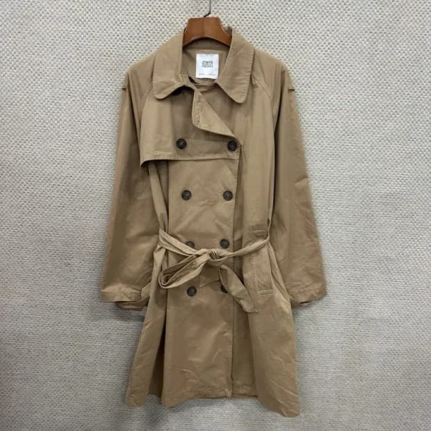 자라 ZARA 베이지 여자 롱 트렌치 코트 더블코트 85 D11431
