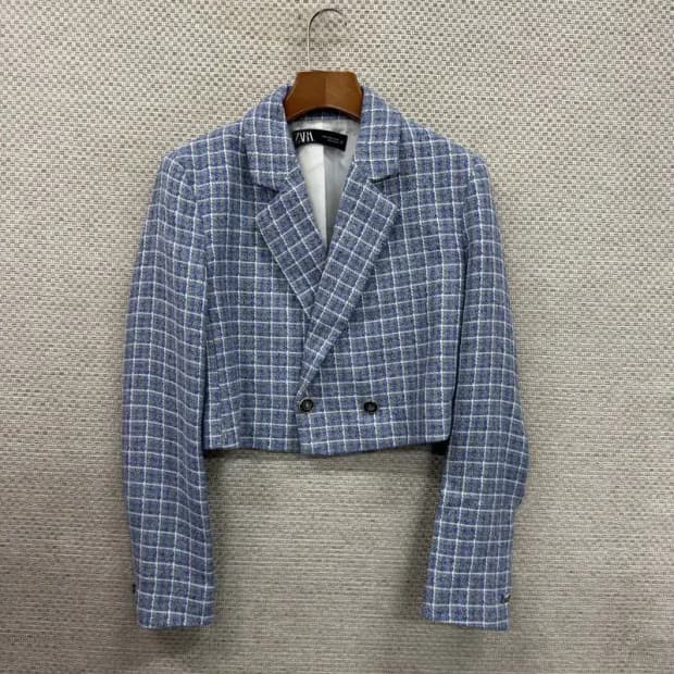 자라 ZARA 크롭 트위드 자켓 90 D11459