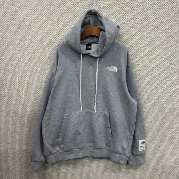 노스페이스 그레이 캐주얼 후드티 D11447