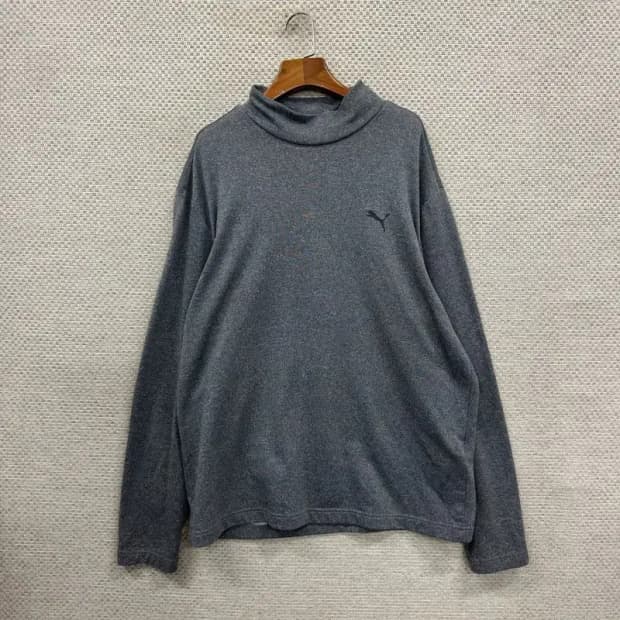 푸마 캐주얼 기능성 그레이 목폴라 긴팔티 110 D11538