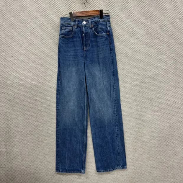 자라 ZARA 여자 와이드 데님팬츠 청바지 26인치 D11542