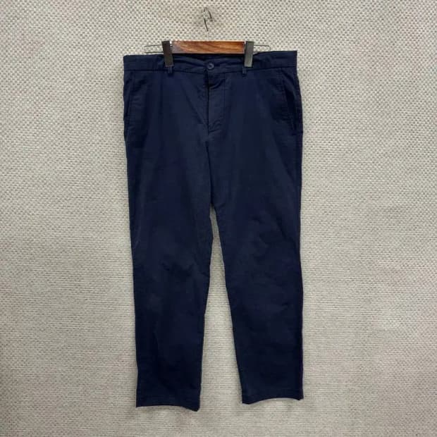 빈폴 네이비 캐주얼 남자 면바지 34인치 D11545