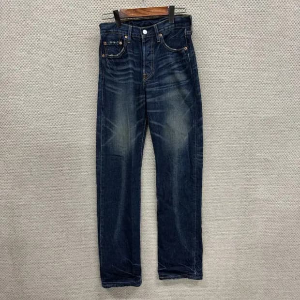 리바이스 501 워싱 데님팬츠 청바지 28인치 D11541