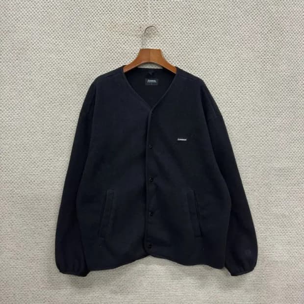 커버낫 캐주얼 블랙 후리스 자켓  100 D11537