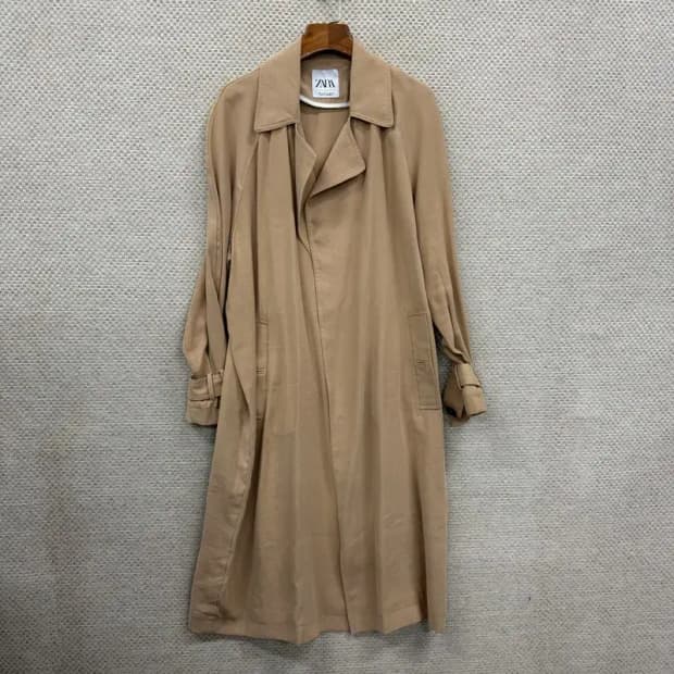 자라 ZARA 캐주얼 비스코스 트렌치 코트 95 D11597