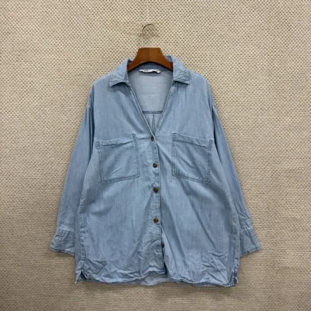 자라 ZARA 캐주얼 연청 데님 자켓 95 D11611