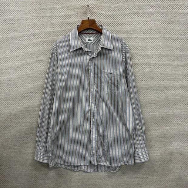 라코스테 자수로고 스트라이프 긴팔 셔츠 105 D11671