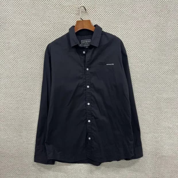 게스 캐주얼 자수 긴팔 셔츠 100 D11997