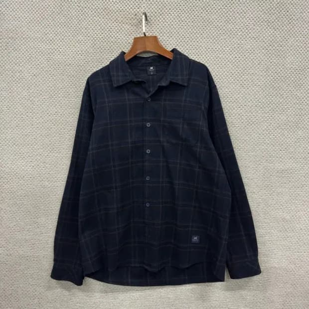 밀레 골프 플란넬 체크 긴팔 셔츠 105 D12007